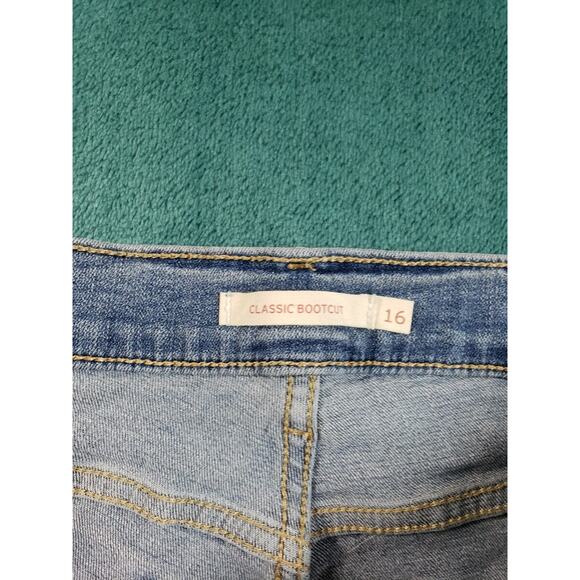 Levis Jeans Size 16 Womens Blue Pants Ladies Stretch Classic Mid Rise Bootcut - Picture 3 of 15